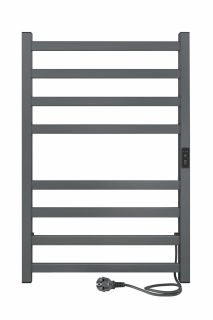 Полотенцесушитель электрический Indigo Oktava Slim 3 LСLOKS3E80-50MGRt 80x50 см серый матовый